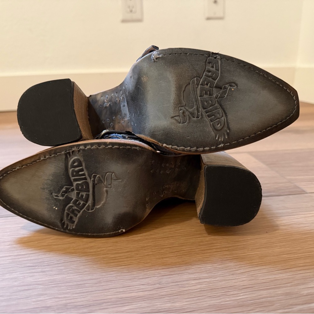 Freebird Joust Blue Buckle Heeled Boots. Brand new - Picture 3 of 6
